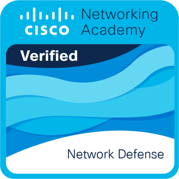 Cisco Network Defense badge